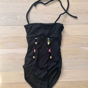 Peixoto Black Kids Swim One Piece